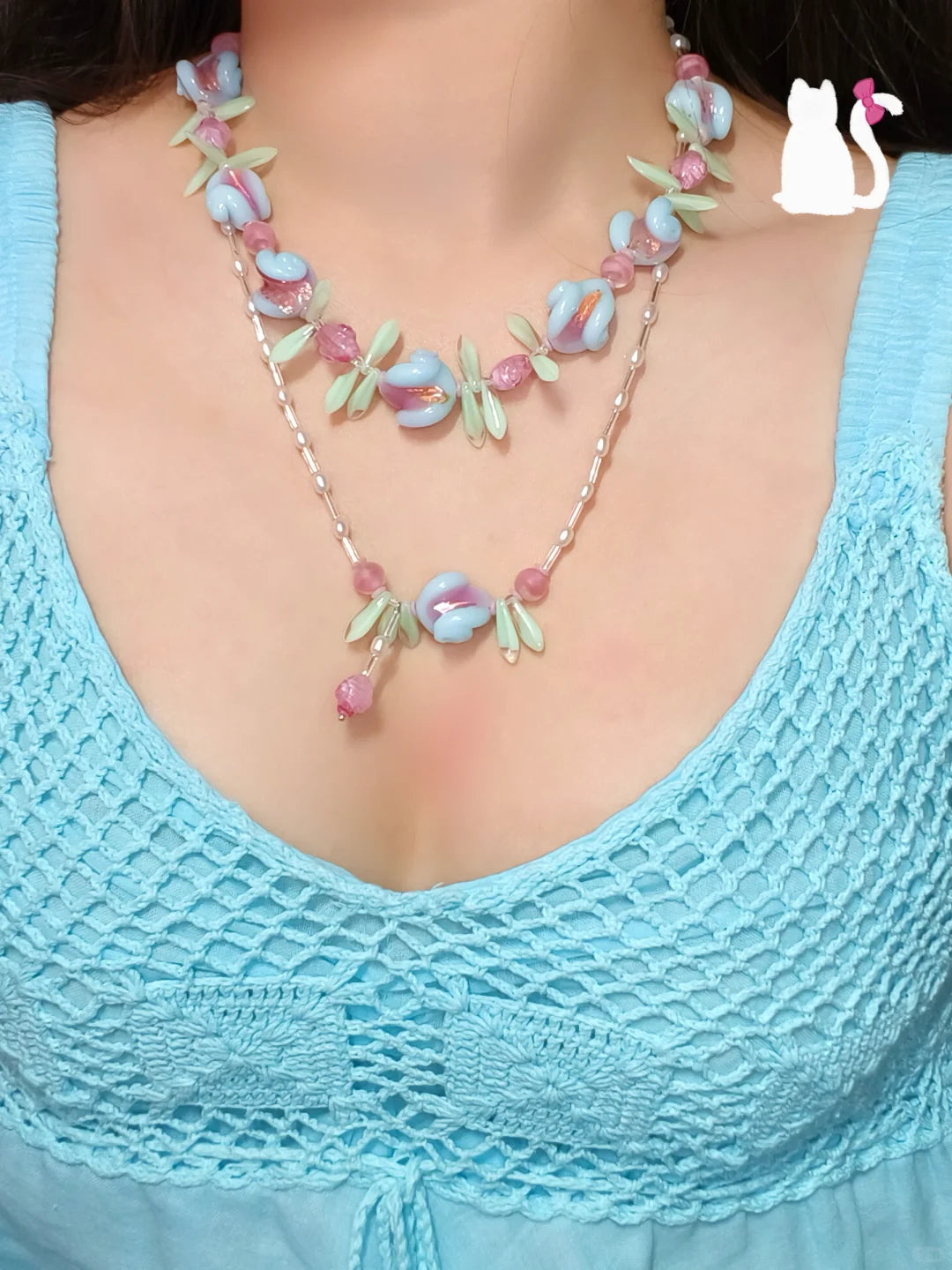 Glass Pearl Necklace
